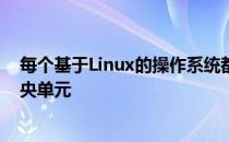 每个基于Linux的操作系统都使用它作为负责进程执行的中央单元