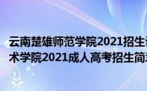 云南楚雄师范学院2021招生计划（昆明理工大学楚雄应用技术学院2021成人高考招生简章）