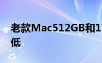 老款Mac512GB和1TBSSDBTO定制价格降低