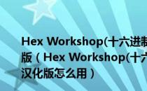 Hex Workshop(十六进制编辑器) V6.8.0.5419 绿色汉化版（Hex Workshop(十六进制编辑器) V6.8.0.5419 绿色汉化版怎么用）