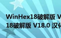 WinHex18破解版 V18.0 汉化版（WinHex18破解版 V18.0 汉化版怎么用）