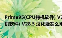 Prime95(CPU拷机软件) V28.5 汉化版（Prime95(CPU拷机软件) V28.5 汉化版怎么用）