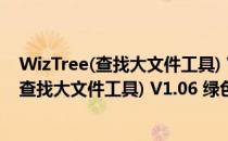 WizTree(查找大文件工具) V1.06 绿色免费版（WizTree(查找大文件工具) V1.06 绿色免费版怎么用）
