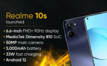 配备联发科天玑810和90Hz显示屏的Realme10S智能手机
