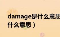 damage是什么意思中文翻译（damage是什么意思）