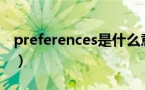 preferences是什么意思中文（preferences）