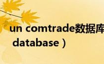 un comtrade数据库怎么用（un comtrade database）