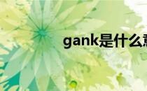 gank是什么意思（gank）