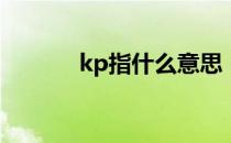 kp指什么意思（KP怎么理解）