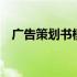 广告策划书模板word（广告策划书模板）