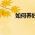 如何养好苿莉（怎样养好苿莉花）