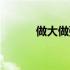 做大做强的同义词（做大做强）