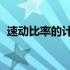 速动比率的计算公式（l速动比率计算公式）