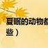 夏眠的动物都有哪些图片（夏眠的动物都有哪些）