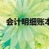 会计明细账本图片（会计明细账封面模板）