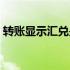 转账显示汇兑是什么意思（汇兑是什么意思）