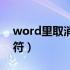 word里取消分节符（word文档中取消分节符）