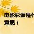 电影彩蛋是什么意思支付宝（电影彩蛋是什么意思）