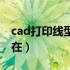 cad打印线型怎么添加进去（cad打印线性放在）