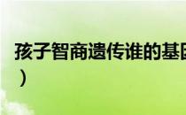 孩子智商遗传谁的基因多些（孩子智商遗传谁）