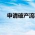 申请破产流程需要多长时间（申请破产）