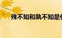 殊不知和孰不知是什么意思（殊不知）