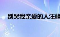 别哭我亲爱的人汪峰（别哭我亲爱的人）
